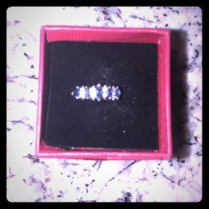 Crystal and Sapphire Crystal, Silver Plated